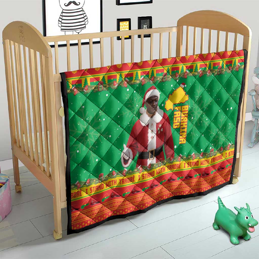 Afro Burkina Faso Christmas Spirit Quilt Stand With Traore Stand With Hope - African Pride