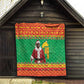 Afro Burkina Faso Christmas Spirit Quilt Stand With Traore Stand With Hope - African Pride