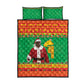 Afro Burkina Faso Christmas Spirit Quilt Bed Set Stand With Traore Stand With Hope - African Pride