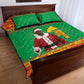 Afro Burkina Faso Christmas Spirit Quilt Bed Set Stand With Traore Stand With Hope - African Pride