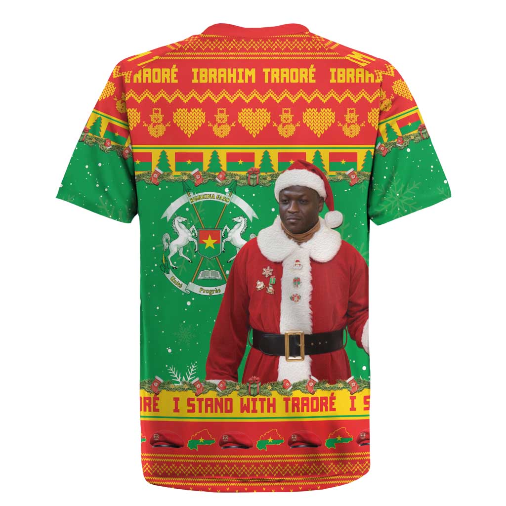 Afro Burkina Faso Christmas Spirit Rugby Jersey Stand With Traore Stand With Hope - African Pride
