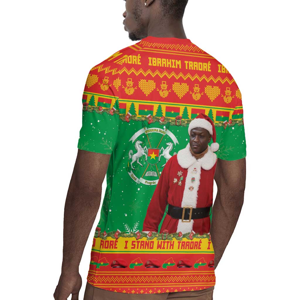 Afro Burkina Faso Christmas Spirit Rugby Jersey Stand With Traore Stand With Hope - African Pride