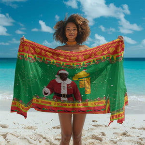 Afro Burkina Faso Christmas Spirit Sarong Stand With Traore Stand With Hope - African Pride