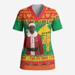 Burkina Faso Christmas Scrub Top I Stand With Traore - African Pride
