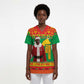 Burkina Faso Christmas Scrub Top I Stand With Traore - African Pride