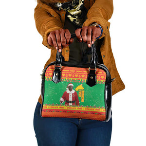 Afro Burkina Faso Christmas Spirit Shoulder Handbag Stand With Traore Stand With Hope - African Pride