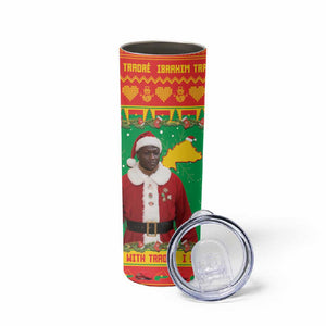 Afro Burkina Faso Christmas Spirit Skinny Tumbler Stand With Traore Stand With Hope - African Pride