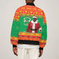 Afro Burkina Faso Christmas Spirit Sleeve Zip Bomber Jacket Stand With Traore Stand With Hope - African Pride