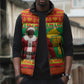 Burkina Faso Christmas Sleeveless Puffer Jacket I Stand With Traore
