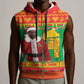 Afro Burkina Faso Christmas Spirit Sleeveless Zip Hoodie Stand With Traore Stand With Hope - African Pride