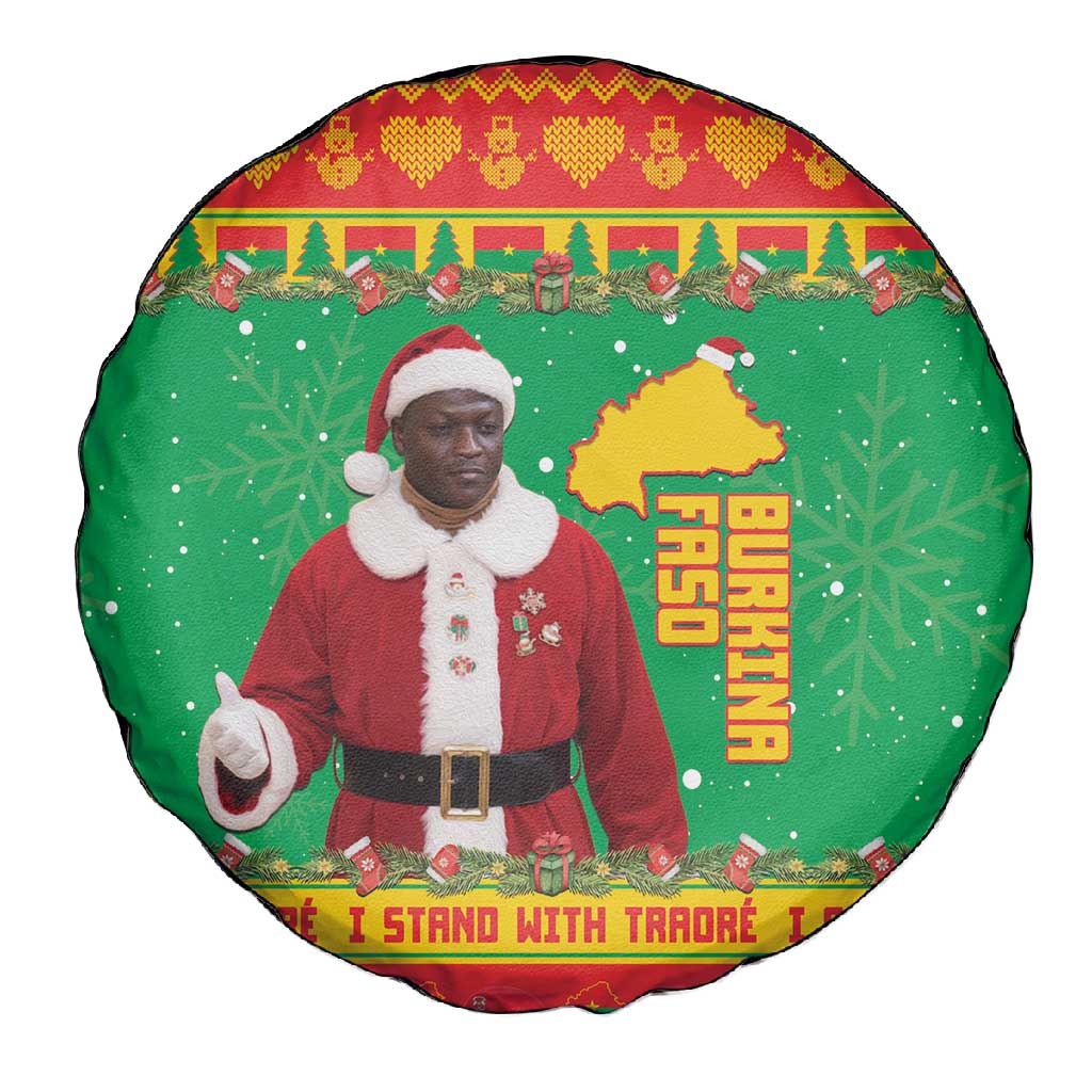 Afro Burkina Faso Christmas Spirit Spare Tire Cover Stand With Traore Stand With Hope - African Pride
