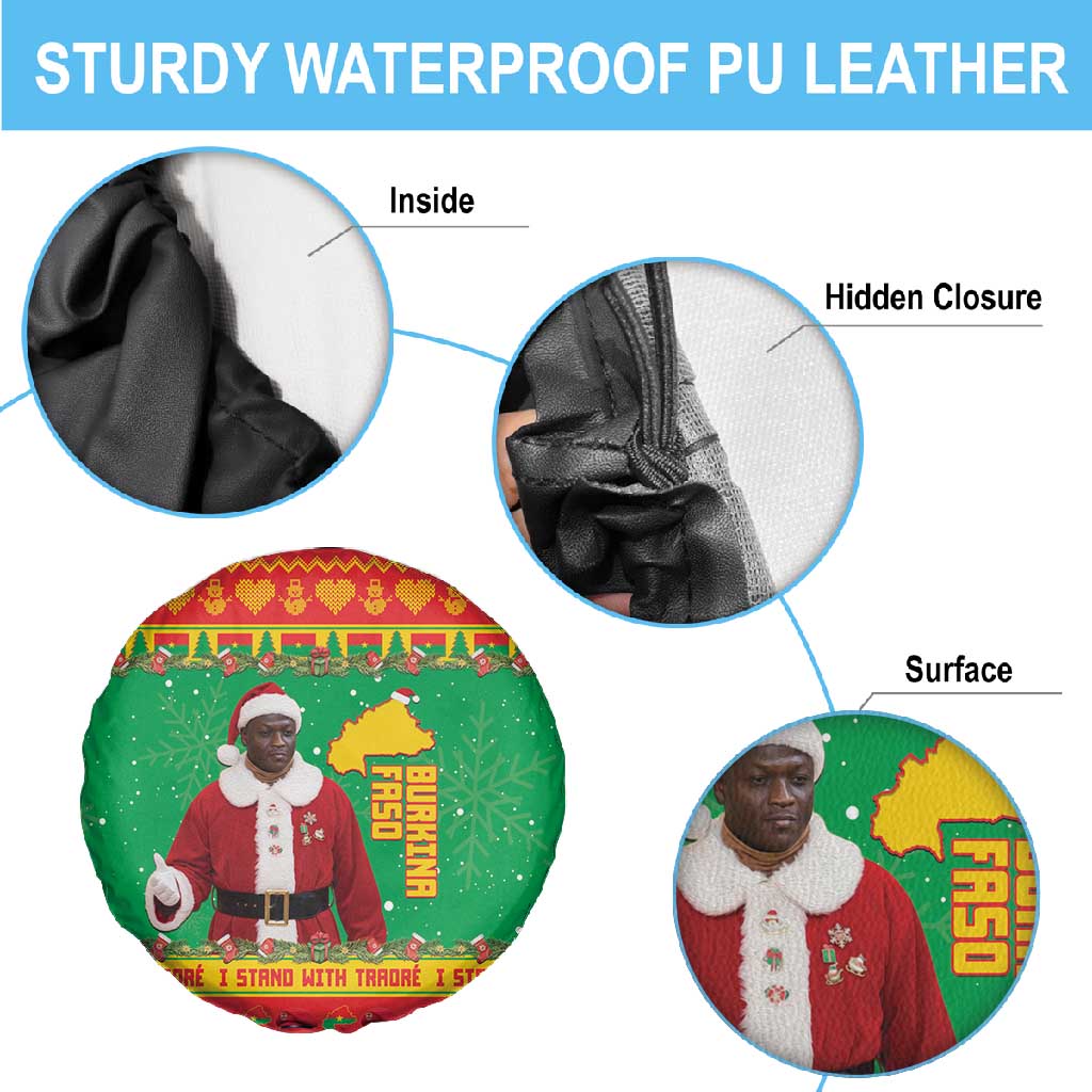 Afro Burkina Faso Christmas Spirit Spare Tire Cover Stand With Traore Stand With Hope - African Pride