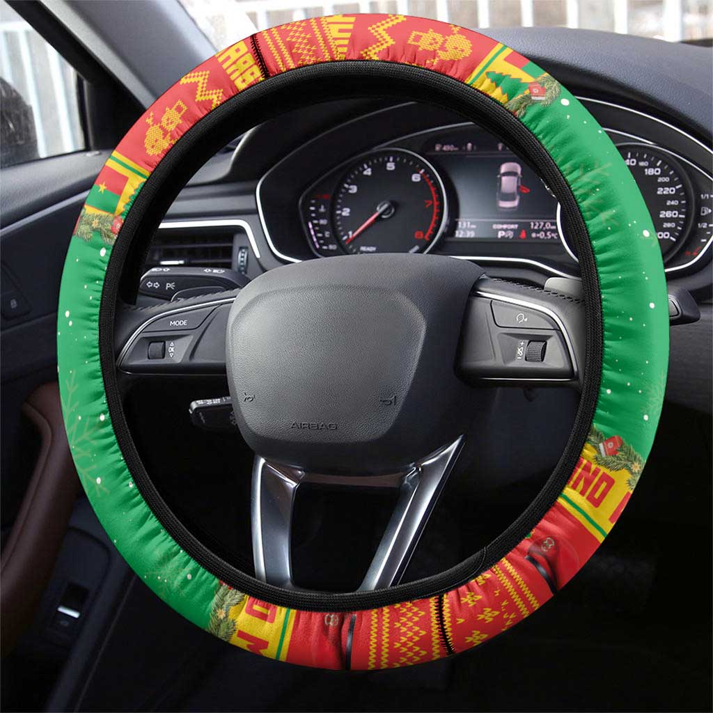 Afro Burkina Faso Christmas Spirit Steering Wheel Cover Stand With Traore Stand With Hope - African Pride