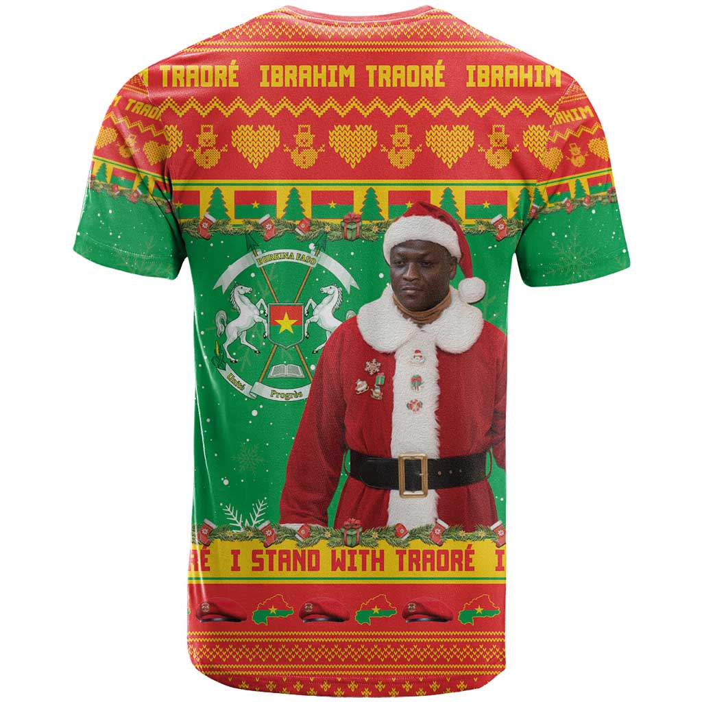 Afro Burkina Faso Christmas Spirit T shirt Stand With Traore Stand With Hope - African Pride