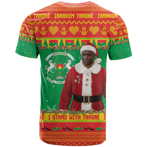 Afro Burkina Faso Christmas Spirit T shirt Stand With Traore Stand With Hope - African Pride