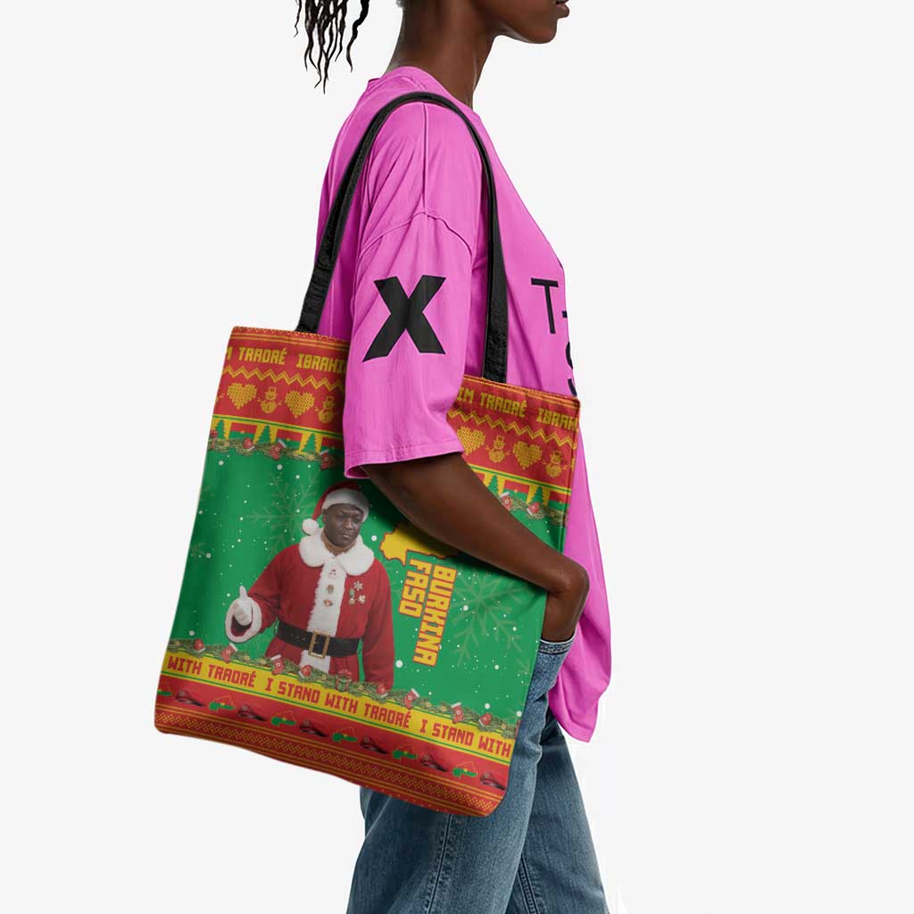 Burkina Faso Christmas Tote Bag I Stand With Traore