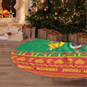 Afro Christmas in Burkina Faso Ibrahim Traore Tree Skirt Merry Christmas - African Pride