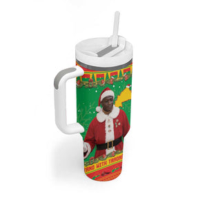 Afro Burkina Faso Christmas Spirit Tumbler With Handle Stand With Traore Stand With Hope - African Pride