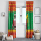 Afro Burkina Faso Christmas Spirit Window Curtain Stand With Traore Stand With Hope - African Pride