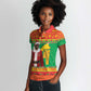 Afro Burkina Faso Christmas Spirit Women Polo Shirt Stand With Traore Stand With Hope - African Pride