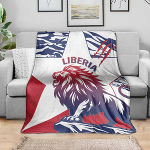 Personalised Afro Liberia Blanket African King Lion - Grunge Style