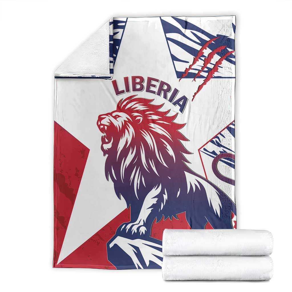 Personalised Afro Liberia Blanket African King Lion - Grunge Style