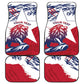 Personalised Afro Liberia Car Mats African King Lion - Grunge Style