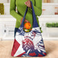 Personalised Afro Liberia Grocery Bag African King Lion - Grunge Style