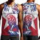 Personalised Afro Liberia Men Tank Top African King Lion - Grunge Style