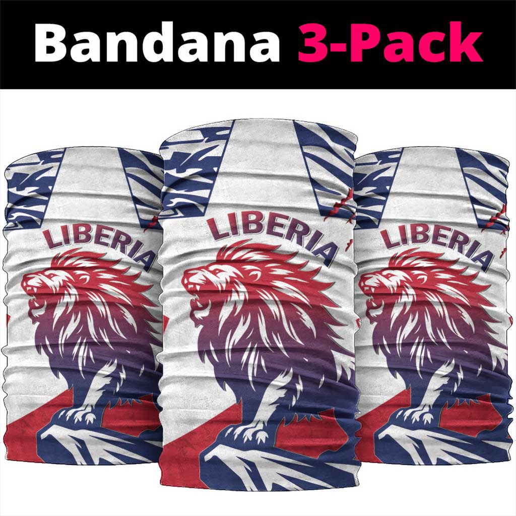 Afro Liberia Neck Gaiter African King Lion - Grunge Style - African Pride