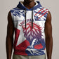 Personalised Afro Liberia Sleeveless Hoodie African King Lion - Grunge Style - African Pride