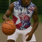 Personalised Afro Liberia Sleeveless Zip Hoodie African King Lion - Grunge Style - African Pride