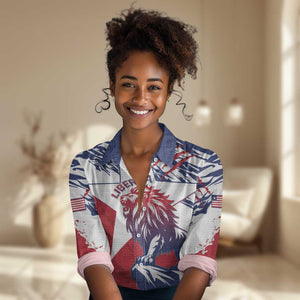 Personalised Afro Liberia Women Casual Shirt African King Lion - Grunge Style LT15