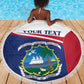 Personalised Liberia African Beach Blanket Coat Of Arms Flag