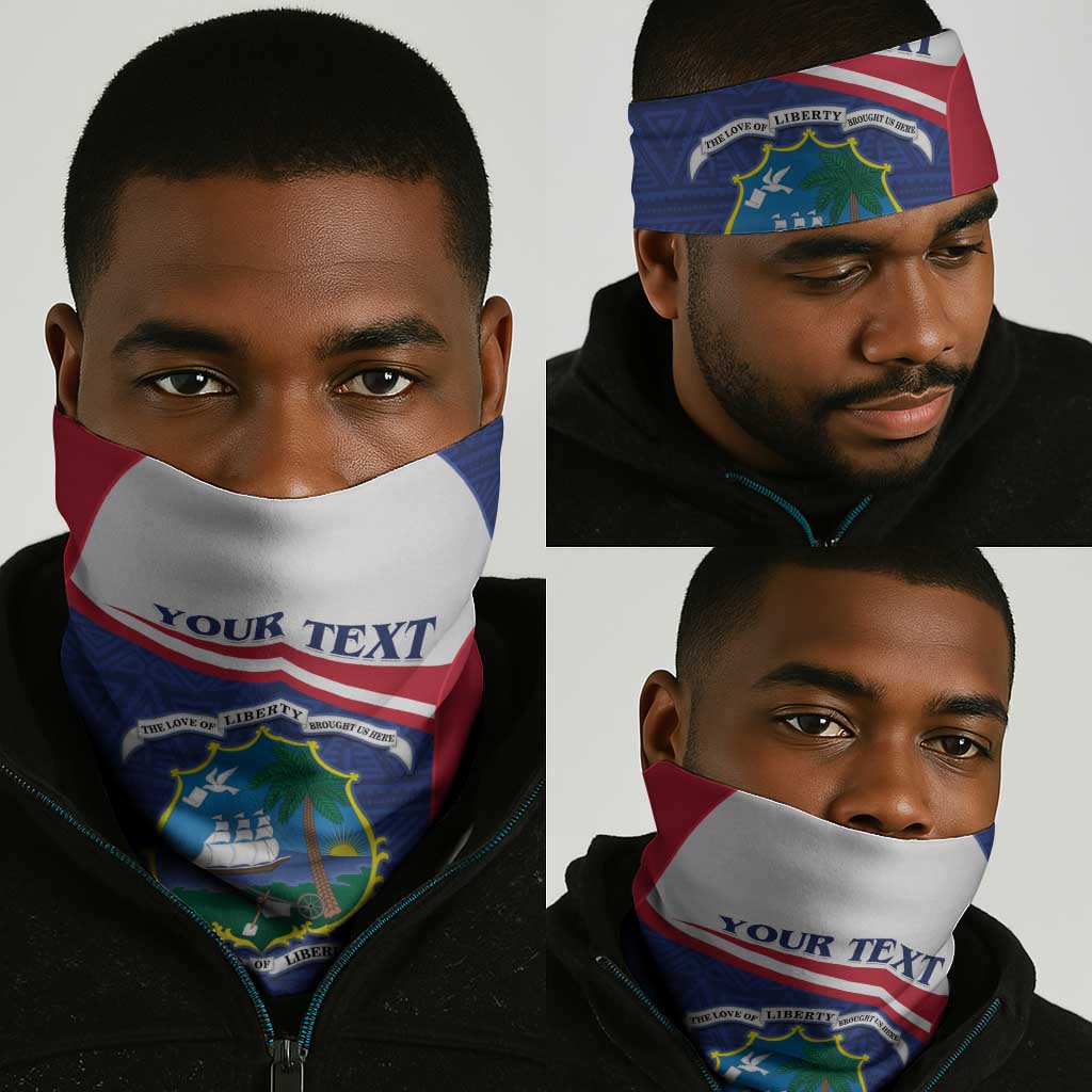 Liberia African Neck Gaiter Coat Of Arms Flag - African Pride