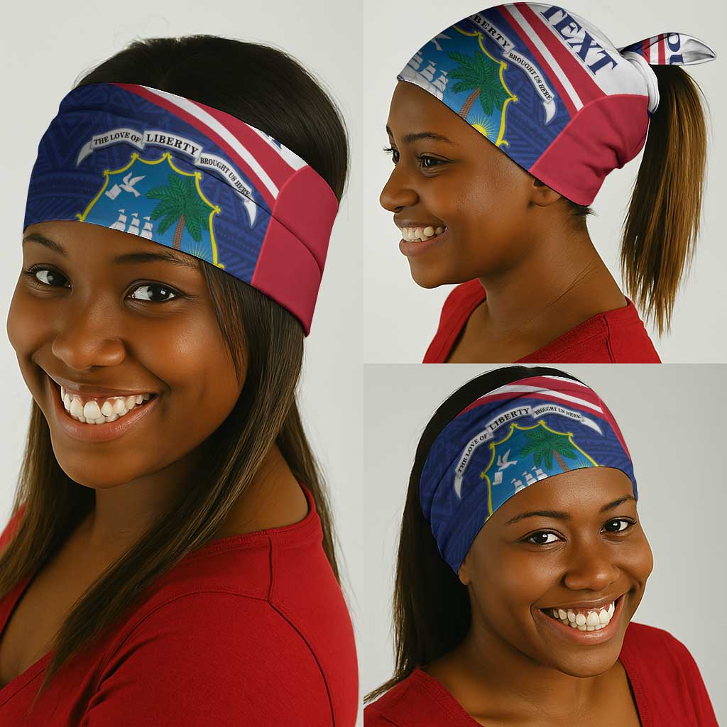 Liberia African Neck Gaiter Coat Of Arms Flag - African Pride