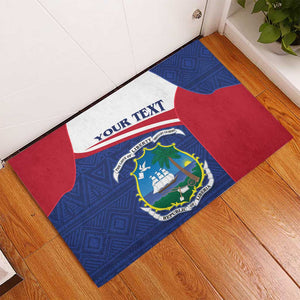 Personalised Liberia African Rubber Doormat Coat Of Arms Flag