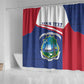 Personalised Liberia African Shower Curtain Coat Of Arms Flag