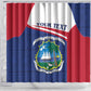 Personalised Liberia African Shower Curtain Coat Of Arms Flag