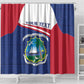 Personalised Liberia African Shower Curtain Coat Of Arms Flag