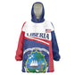 Personalised Liberia African Wearable Blanket Hoodie Coat Of Arms Flag