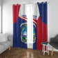 Personalised Liberia African Window Curtain Coat Of Arms Flag