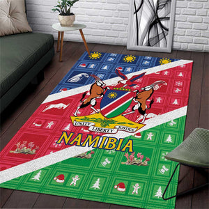Afro Namibia Area Rug Coat Of Arms Christmas Style