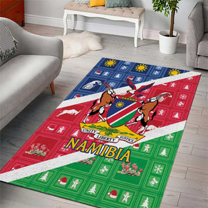 Afro Namibia Area Rug Coat Of Arms Christmas Style