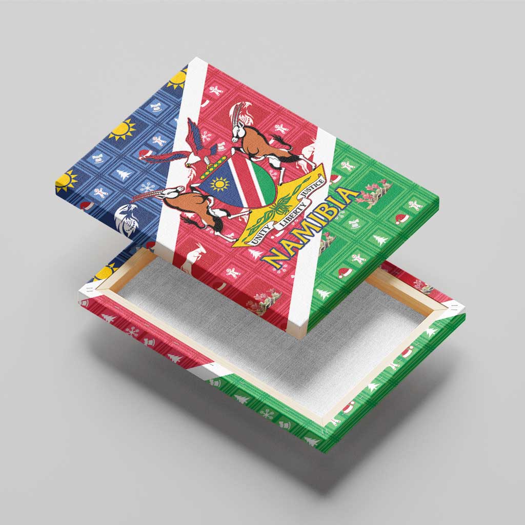 Afro Namibia Canvas Wall Art Coat Of Arms Christmas Style