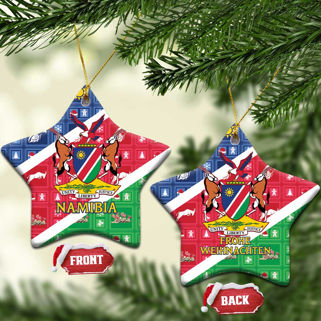 Afro Namibia Ceramic Ornament Coat Of Arms Christmas Style