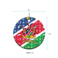 Afro Namibia Ceramic Ornament Coat Of Arms Christmas Style