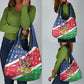 Afro Namibia Grocery Bag Coat Of Arms Christmas Style