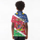Afro Namibia Kid Polo Shirt Coat Of Arms Christmas Style