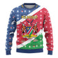 Afro Namibia Ugly Christmas Sweater Coat Of Arms Christmas Style